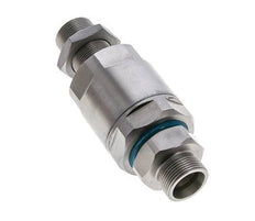 18L Zink plated Steel Ball-Guided Swivel Joint Cutting Fitting Bulkhead 315 bar NBR ISO 8434-1