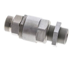 22L Zink plated Steel Ball-Guided Swivel Joint Cutting Fitting Bulkhead 160 bar NBR ISO 8434-1