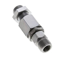 8S Zink plated Steel Ball-Guided Swivel Joint Cutting Fitting Bulkhead 350 bar NBR ISO 8434-1