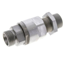 20S Zink plated Steel Ball-Guided Swivel Joint Cutting Fitting Bulkhead 350 bar NBR ISO 8434-1