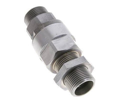 20S Zink plated Steel Ball-Guided Swivel Joint Cutting Fitting Bulkhead 350 bar NBR ISO 8434-1