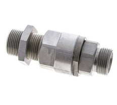20S Zink plated Steel Ball-Guided Swivel Joint Cutting Fitting Bulkhead 350 bar NBR ISO 8434-1