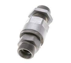 20S Zink plated Steel Ball-Guided Swivel Joint Cutting Fitting Bulkhead 350 bar NBR ISO 8434-1