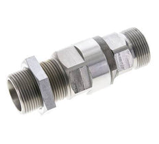 25S Zink plated Steel Ball-Guided Swivel Joint Cutting Fitting Bulkhead 350 bar NBR ISO 8434-1