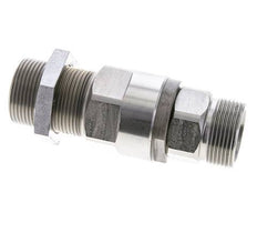 25S Zink plated Steel Ball-Guided Swivel Joint Cutting Fitting Bulkhead 350 bar NBR ISO 8434-1