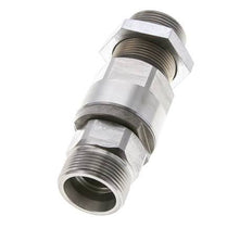 25S Zink plated Steel Ball-Guided Swivel Joint Cutting Fitting Bulkhead 350 bar NBR ISO 8434-1