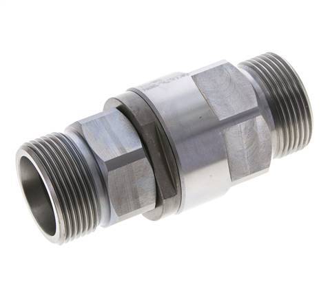 25S Zink plated Steel Ball-Guided Swivel Joint Cutting Fitting DN 20350 bar NBR ISO 8434-1