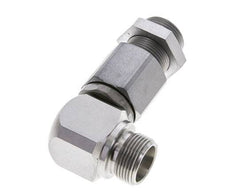 16S Zink plated Steel Elbow Ball-Guided Swivel Joint Cutting Fitting Bulkhead DN 12350 bar NBR ISO 8434-1