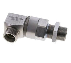 20S Zink plated Steel Elbow Ball-Guided Swivel Joint Cutting Fitting Bulkhead DN 16350 bar NBR ISO 8434-1