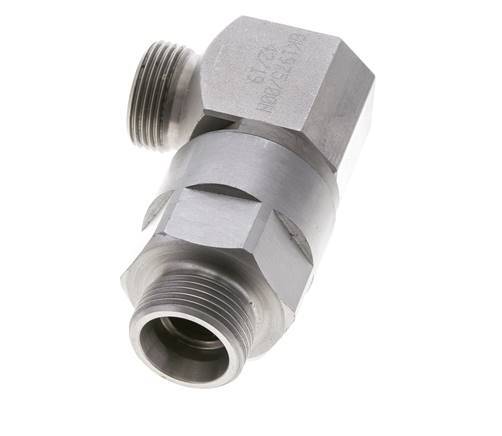 20S Zink plated Steel Elbow Ball-Guided Swivel Joint Cutting Fitting DN 16350 bar NBR ISO 8434-1