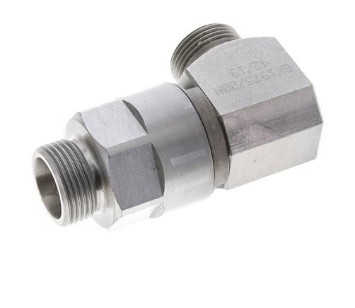 20S Zink plated Steel Elbow Ball-Guided Swivel Joint Cutting Fitting DN 16350 bar NBR ISO 8434-1