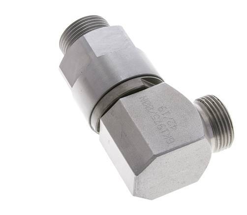 20S Zink plated Steel Elbow Ball-Guided Swivel Joint Cutting Fitting DN 16350 bar NBR ISO 8434-1