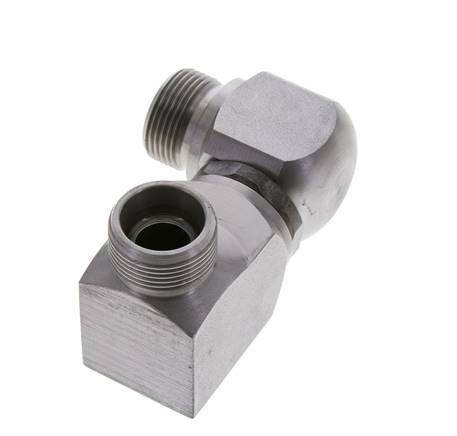 16S Zink plated Steel Ball-Guided Double Swivel Joint Cutting Fitting DN 12350 bar NBR ISO 8434-1