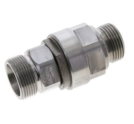 25S & G1'' Zink plated Steel Ball-Guided Swivel Joint Cutting Fitting with Male Threads DN 20350 bar NBR ISO 8434-1