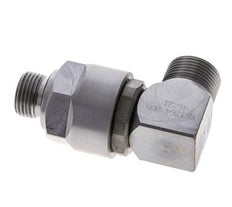 15L & M18x1.5 Zink plated Steel Elbow Ball-Guided Swivel Joint Cutting Fitting with Male Threads DN 10315 bar NBR ISO 8434-1