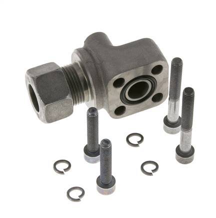 LK 30 Elbow Pump Flange Malleable cast iron with 15L (M22x1.5)