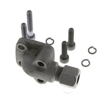 LK 35 Elbow Pump Flange Malleable cast iron with 10L (M16x1.5)