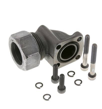 LK 40 Elbow Pump Flange Malleable cast iron with 28L (M36x2)