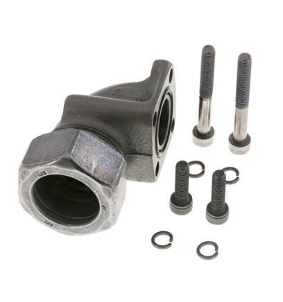 LK 40 Elbow Pump Flange Malleable cast iron with 28L (M36x2)