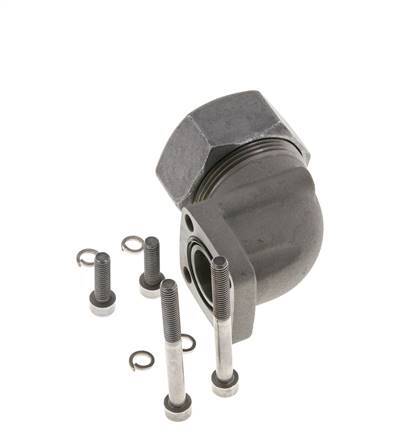 LK 40 Elbow Pump Flange Malleable cast iron with 35L (M45x2)
