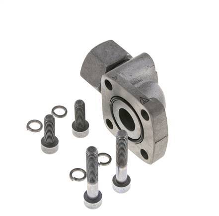 LK 55 Elbow Pump Flange Malleable cast iron with 20S (M30x2)