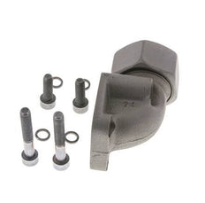 LK 55 Elbow Pump Flange Malleable cast iron with 30S (M42x2)