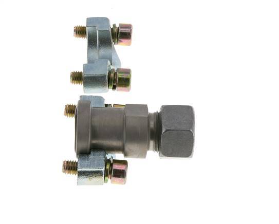 1/2'' SAE Flange 3000 PSI Steel with 15L (M22x1.5) ISO 6162-1