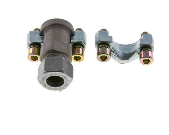 1/2'' SAE Flange 3000 PSI Steel with 15L (M22x1.5) ISO 6162-1