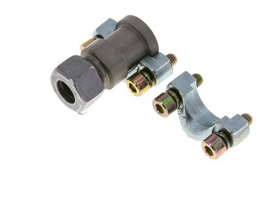 1/2'' SAE Flange 3000 PSI Steel with 15L (M22x1.5) ISO 6162-1