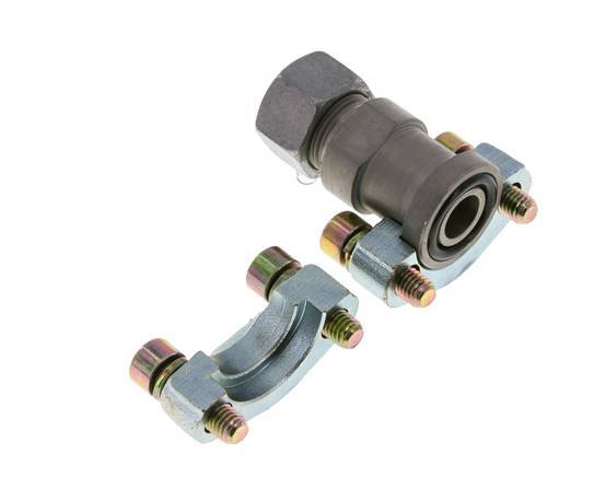 1/2'' SAE Flange 3000 PSI Steel with 15L (M22x1.5) ISO 6162-1