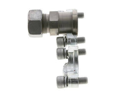 3/4'' SAE Flange 3000 PSI Steel with 22L (M30x2) ISO 6162-1