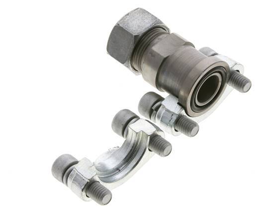 3/4'' SAE Flange 3000 PSI Steel with 22L (M30x2) ISO 6162-1