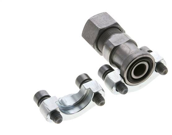 1/2'' SAE Flange 3000 PSI Steel with 16S (M24x1.5) ISO 6162-1