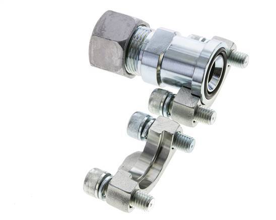 3/4'' SAE Flange 3000 PSI Steel with 20S (M30x2) ISO 6162-1