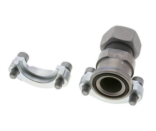 1-1/4'' SAE Flange 3000 PSI Steel with 25S (M36x2) ISO 6162-1