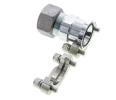1-1/4'' SAE Flange 3000 PSI Steel with 30S (M42x2) ISO 6162-1