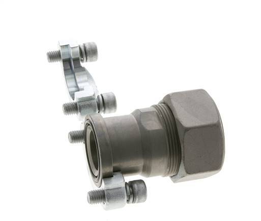 1-1/4'' SAE Flange 3000 PSI Steel with 38S (M52x2) ISO 6162-1