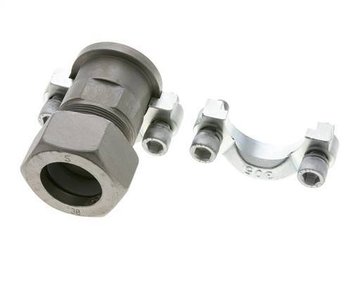 1-1/2'' SAE Flange 3000 PSI Steel with 38S (M52x2) ISO 6162-1