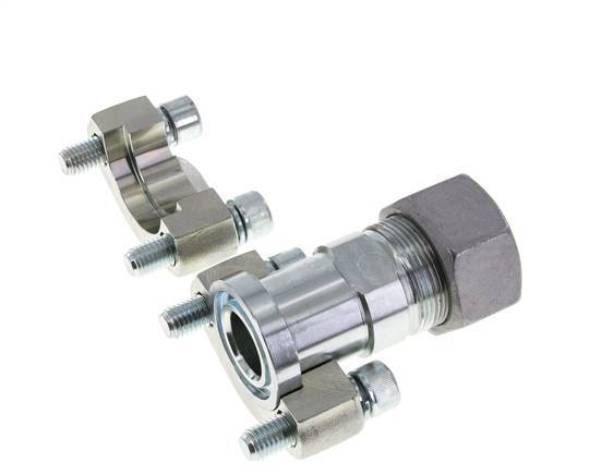 1'' SAE Flange 6000 PSI Steel with 30S (M42x2) ISO 6162-2