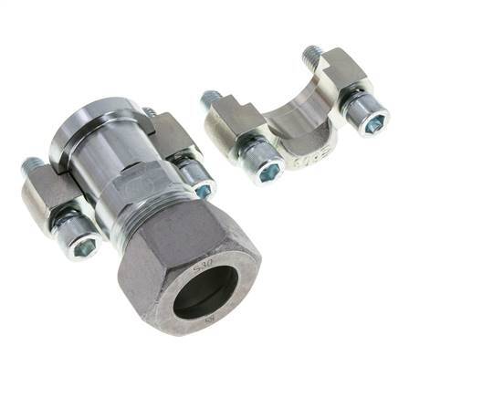 1'' SAE Flange 6000 PSI Steel with 30S (M42x2) ISO 6162-2