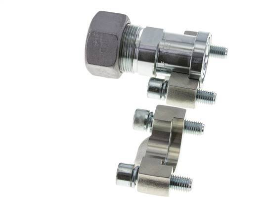 1'' SAE Flange 6000 PSI Steel with 30S (M42x2) ISO 6162-2