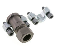 1-1/4'' SAE Flange 6000 PSI Steel with 30S (M42x2) ISO 6162-2