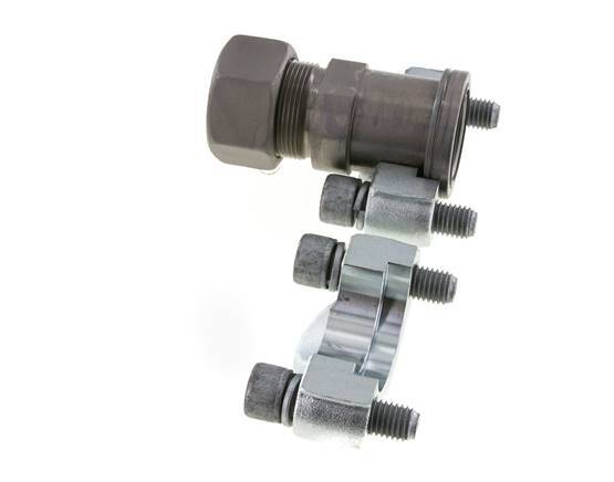 1-1/4'' SAE Flange 6000 PSI Steel with 30S (M42x2) ISO 6162-2