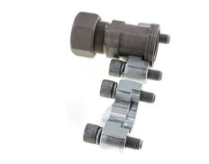 1-1/4'' SAE Flange 6000 PSI Steel with 30S (M42x2) ISO 6162-2