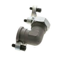 1-1/2'' Elbow SAE Flange 3000 PSI Steel with 42L (M52x2) ISO 6162-1