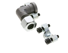 1/2'' Elbow SAE Flange 3000 PSI Steel with 16S (M24x1.5) ISO 6162-1