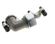 3/4'' Elbow SAE Flange 3000 PSI Steel with 25S (M36x2) ISO 6162-1