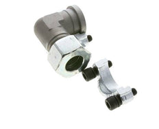 1'' Elbow SAE Flange 3000 PSI Steel with 25S (M36x2) ISO 6162-1