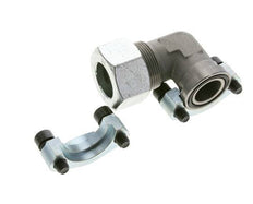 1'' Elbow SAE Flange 3000 PSI Steel with 30S (M42x2) ISO 6162-1