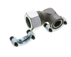 1-1/4'' Elbow SAE Flange 3000 PSI Steel with 38S (M52x2) ISO 6162-1